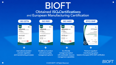 BIOFT-BIOFT Achieves Triple ISO Certifications and EFfCI-GMP, Strengthening Global Market Readiness