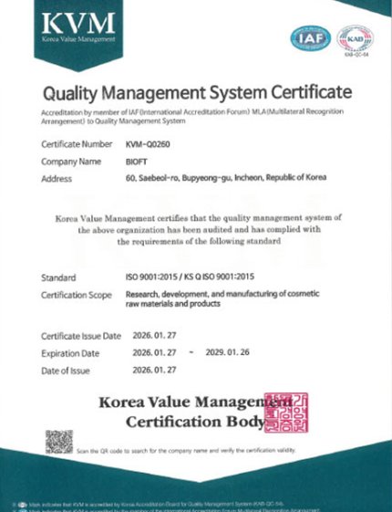 BIOFT-ISO 9001